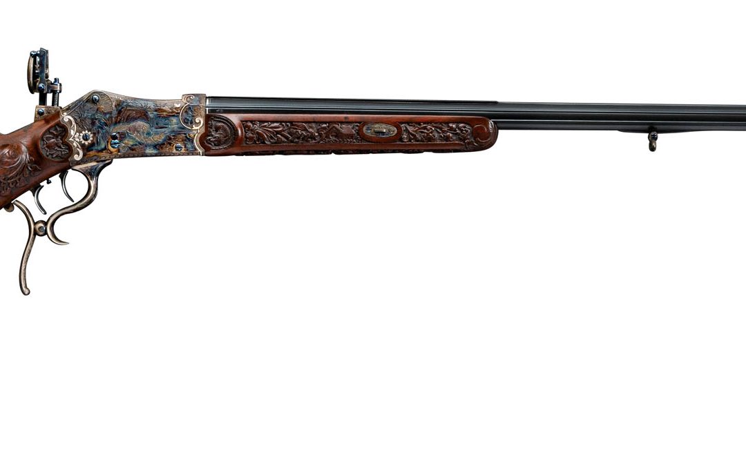 Engraved German Martini Style Rifle