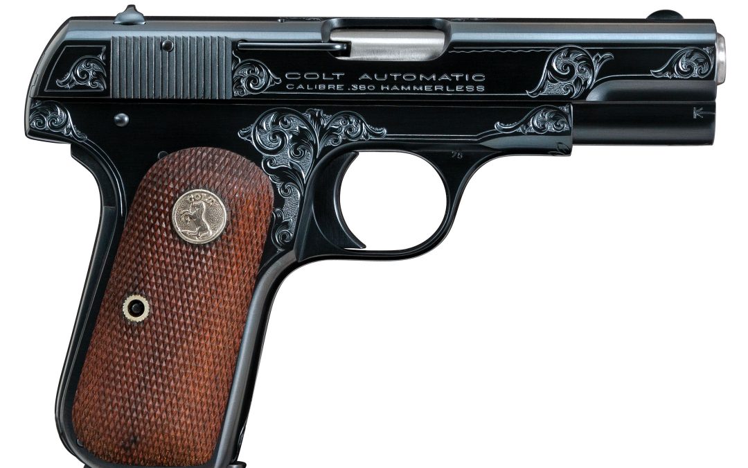 Engraved Colt 1908 Pocket Hammerless