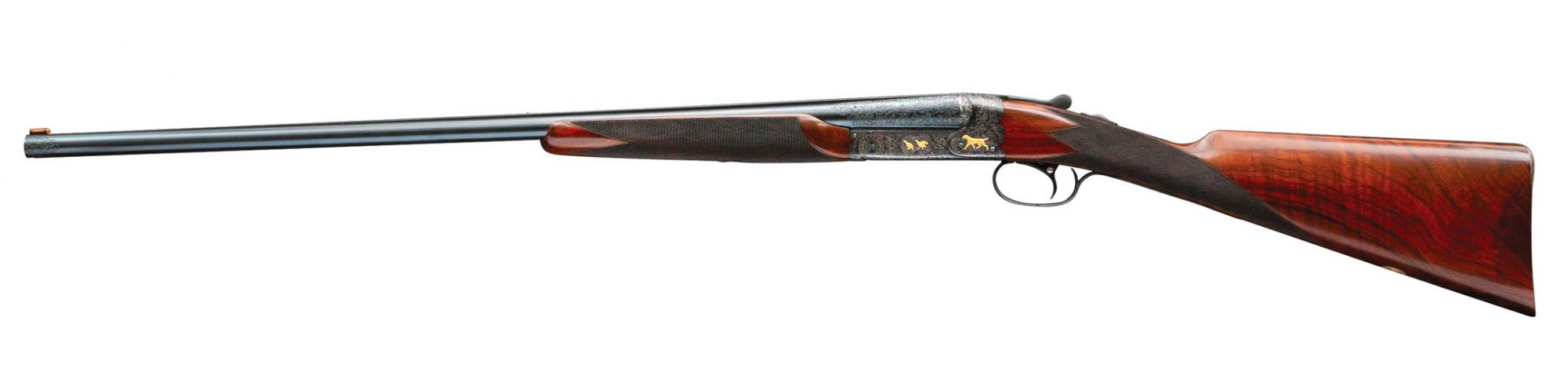 Winchester Model 21 American 20 gauge side-by-side shotgun, after restoration services performed by Turnbull Restoration of Bloomfield, NY