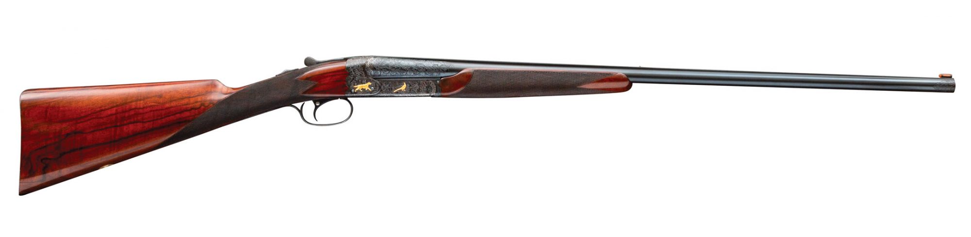 Winchester Model 21 American 20 gauge side-by-side shotgun, after restoration services performed by Turnbull Restoration of Bloomfield, NY