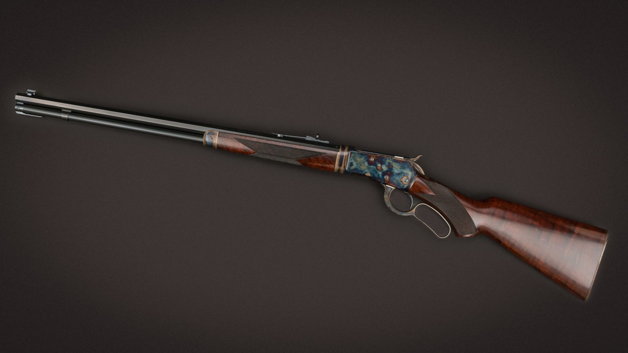 Winchester 1892 Deluxe Takedown featuring museum-grade wood and metal finishes by Turnbull Restoration