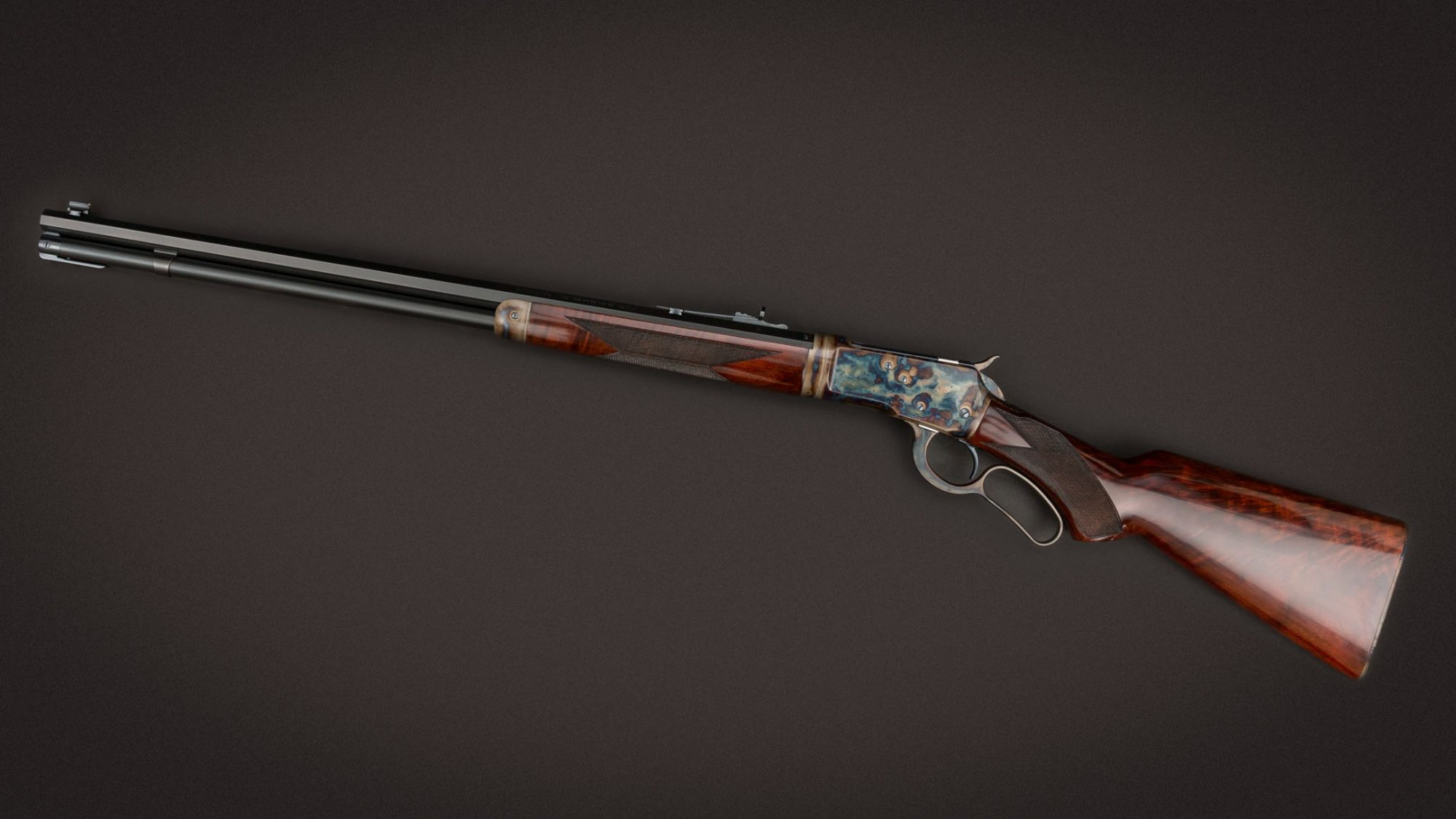 Winchester 1892 Deluxe Takedown featuring museum-grade wood and metal finishes by Turnbull Restoration