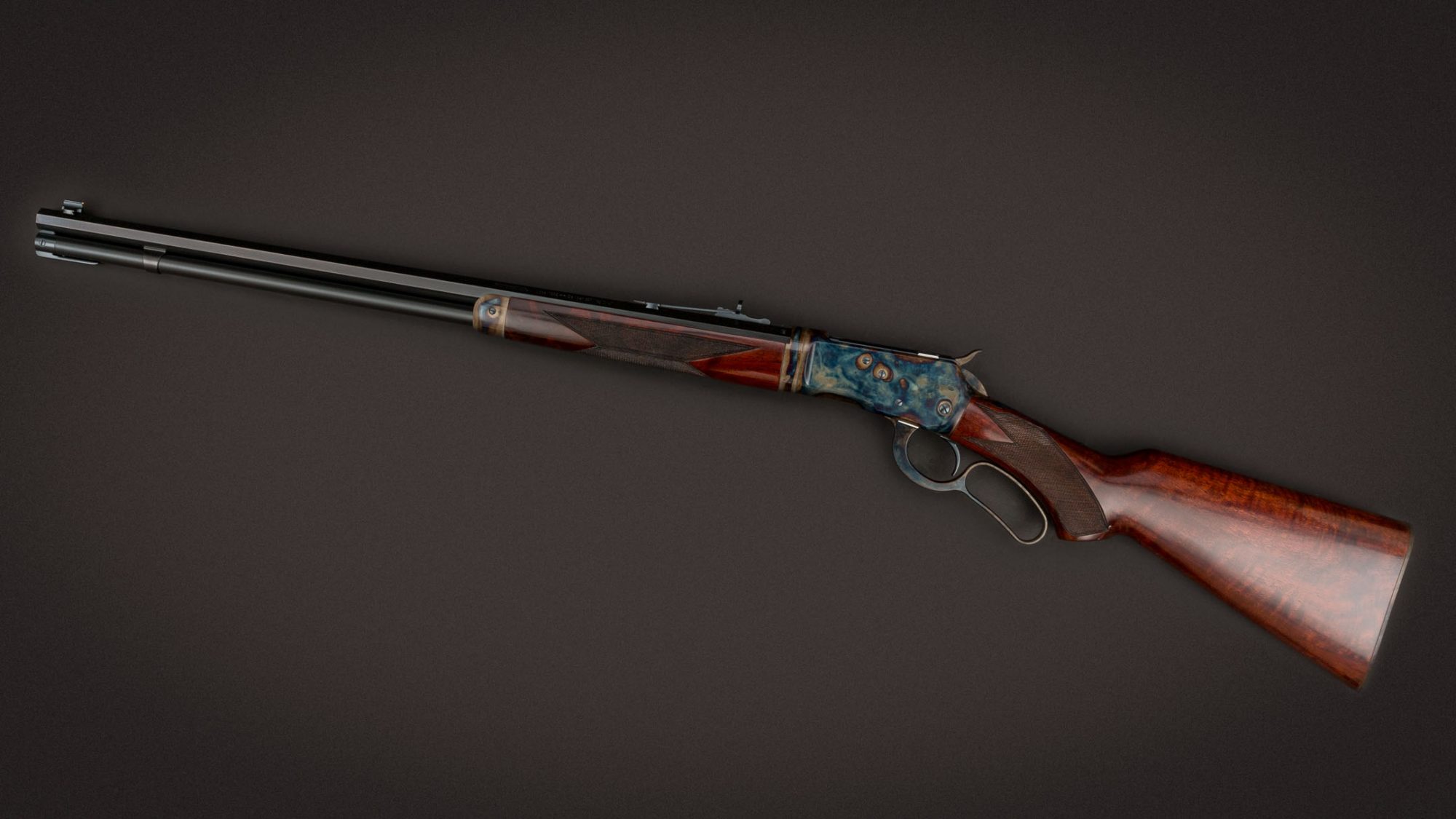 Winchester 1892 Deluxe Takedown featuring museum-grade wood and metal finishes by Turnbull Restoration