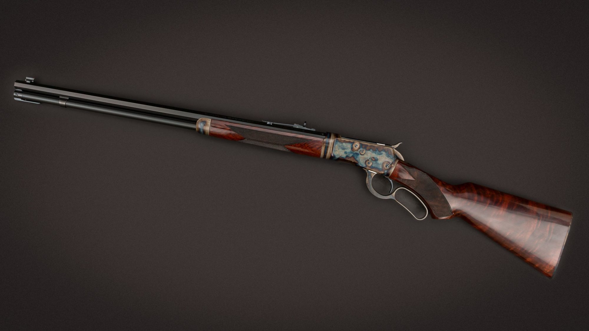 Winchester 1892 Deluxe Takedown featuring museum-grade wood and metal finishes by Turnbull Restoration