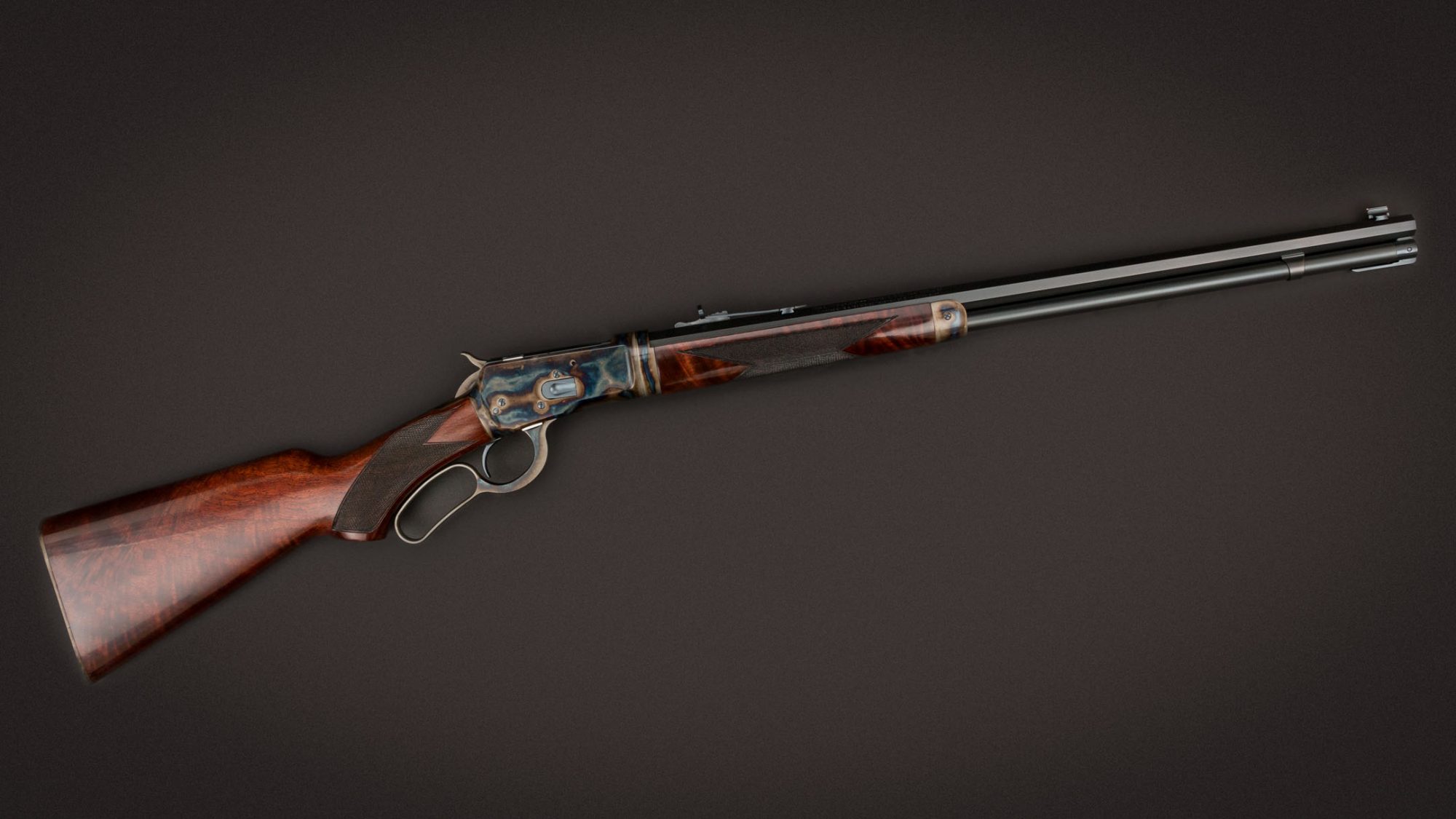 Winchester 1892 Deluxe Takedown featuring museum-grade wood and metal finishes by Turnbull Restoration