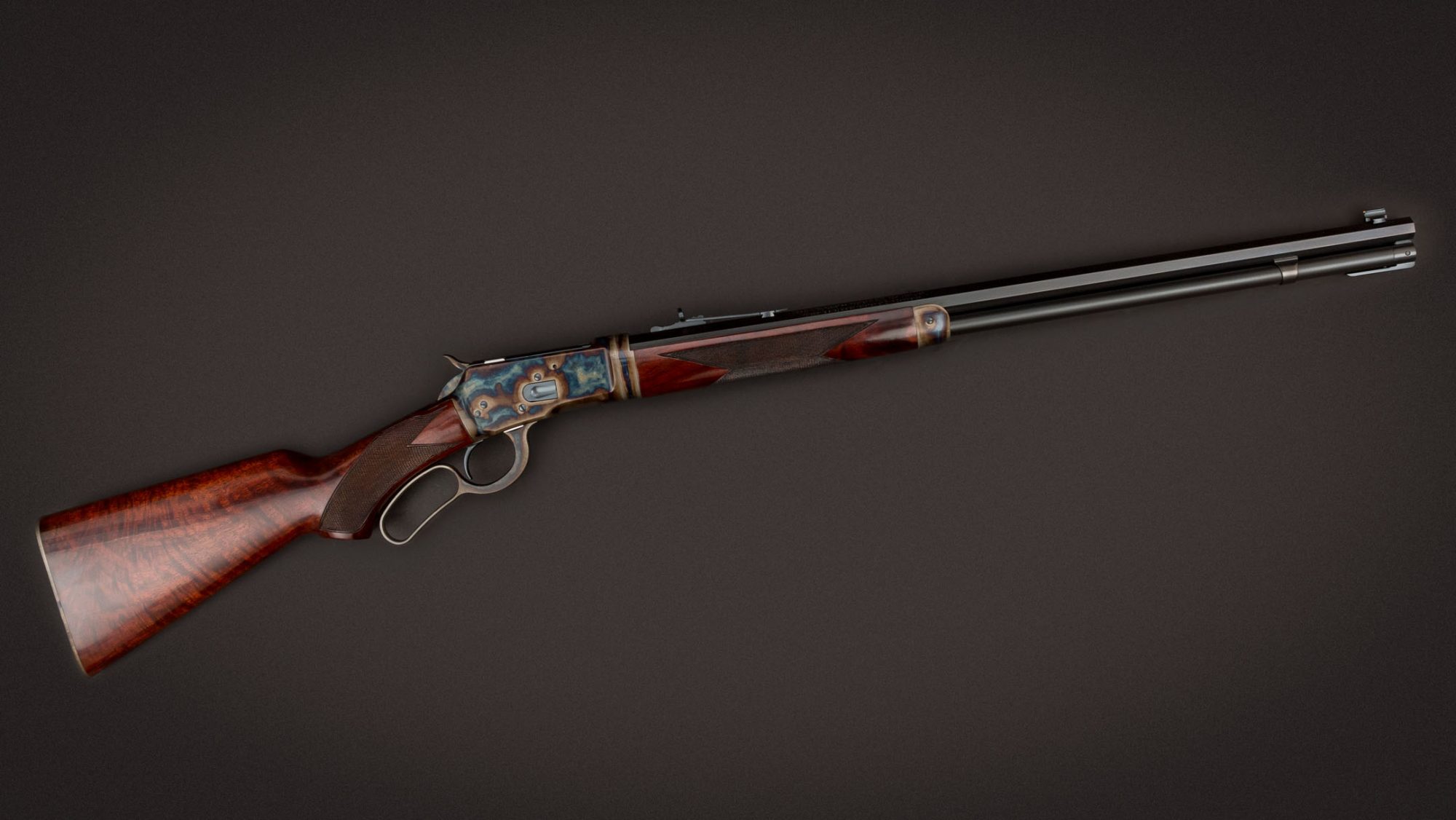 Winchester 1892 Deluxe Takedown featuring museum-grade wood and metal finishes by Turnbull Restoration