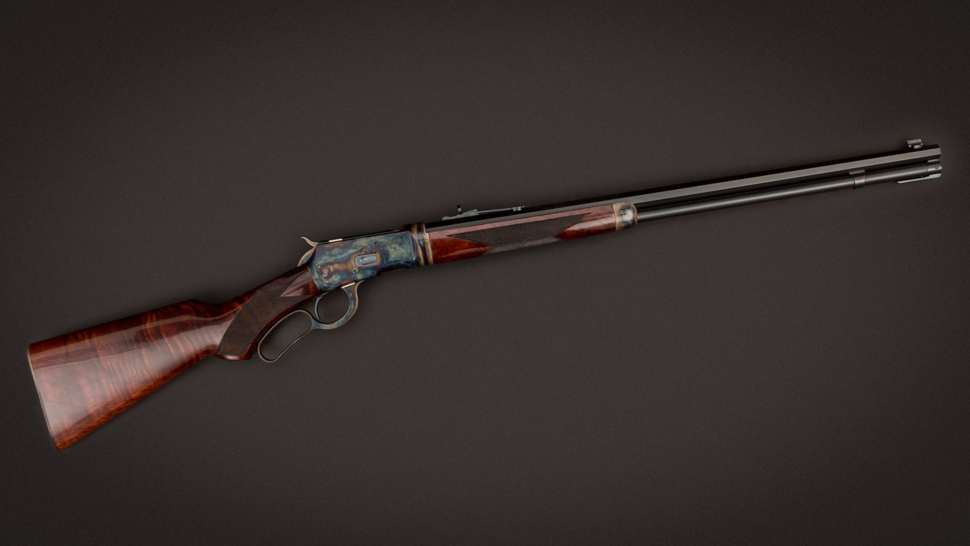 Winchester 1892 Deluxe Takedown featuring museum-grade wood and metal finishes by Turnbull Restoration