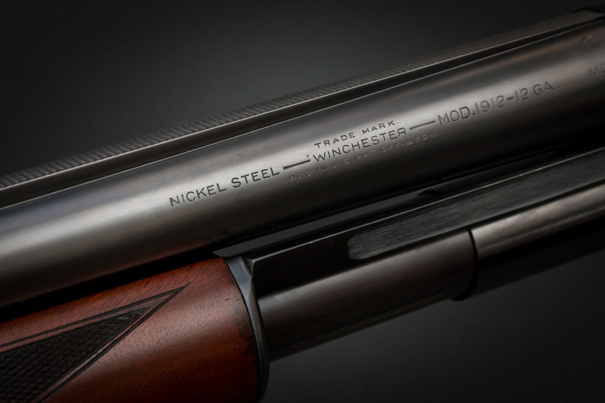 Winchester Model 1912 gauge shotgun, previously restored by Turnbull Restoration