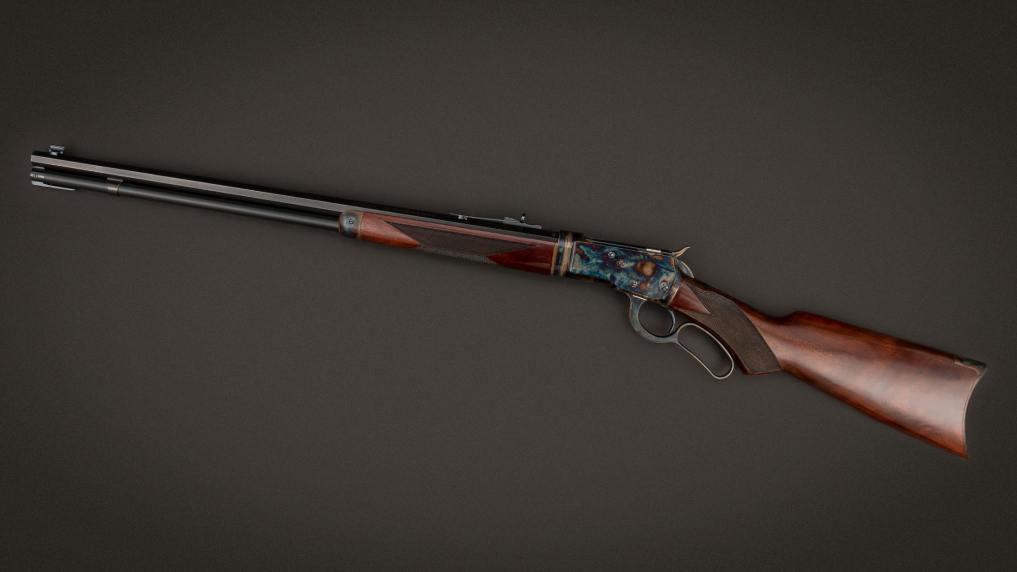 Winchester 1892 Deluxe Takedown featuring museum-grade wood and metal finishes by Turnbull Restoration