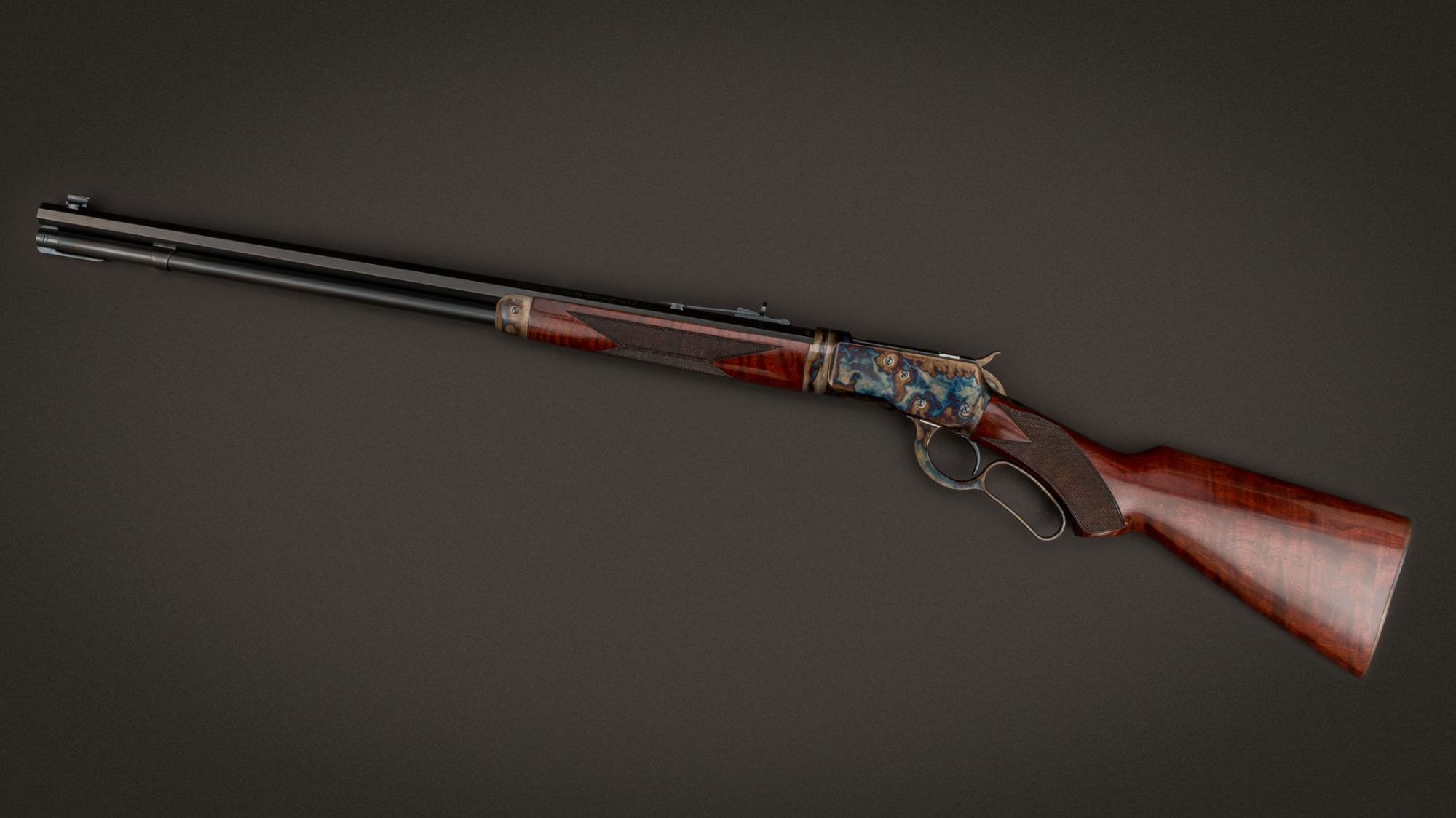 Winchester 1892 Deluxe Takedown featuring museum-grade wood and metal finishes by Turnbull Restoration