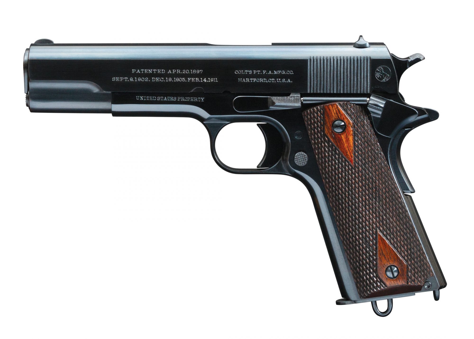 Colt Model 1911 from 1912, after restoration services performed by Turnbull Restoration