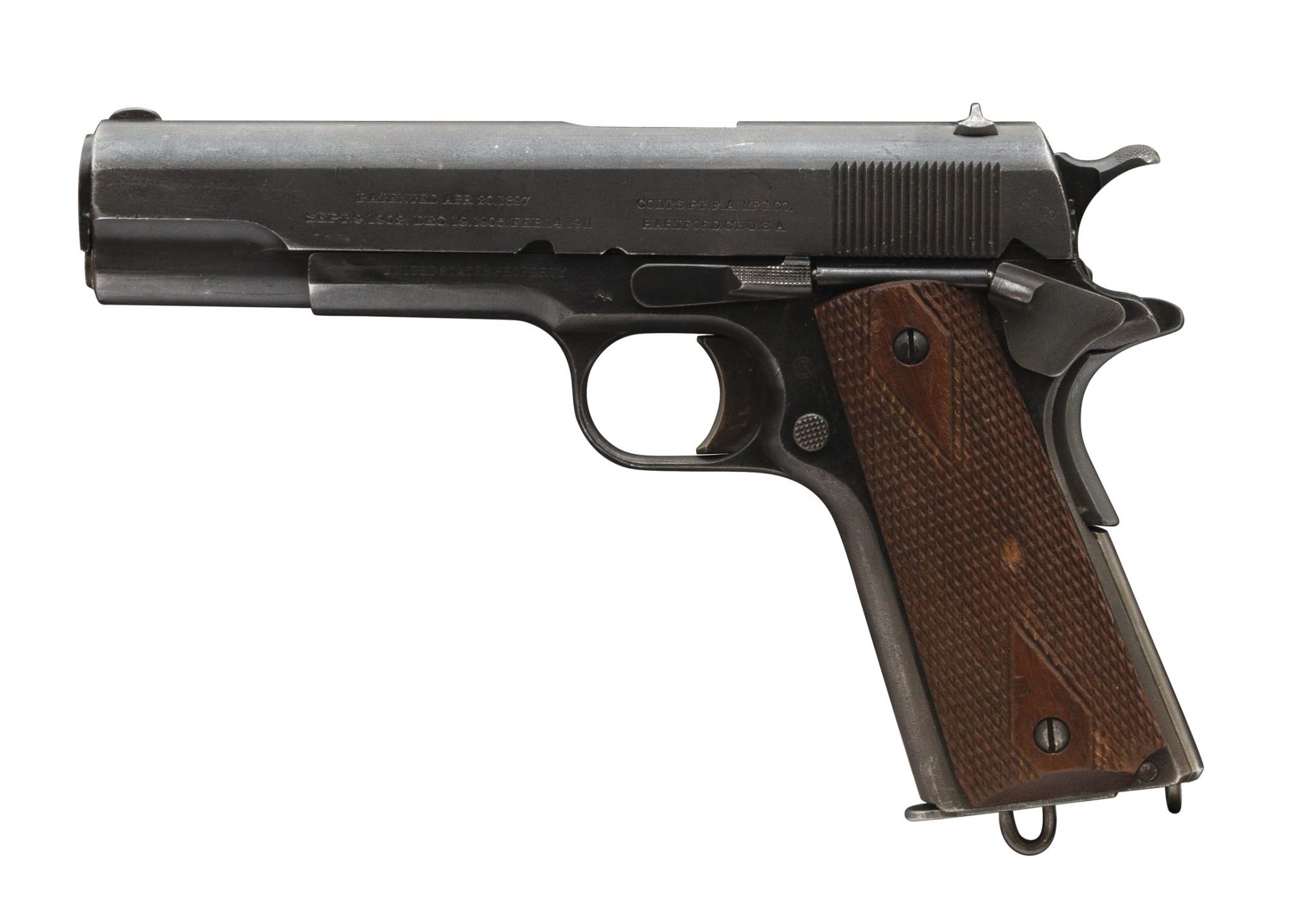 Colt Model 1911 from 1912, before restoration services performed by Turnbull Restoration