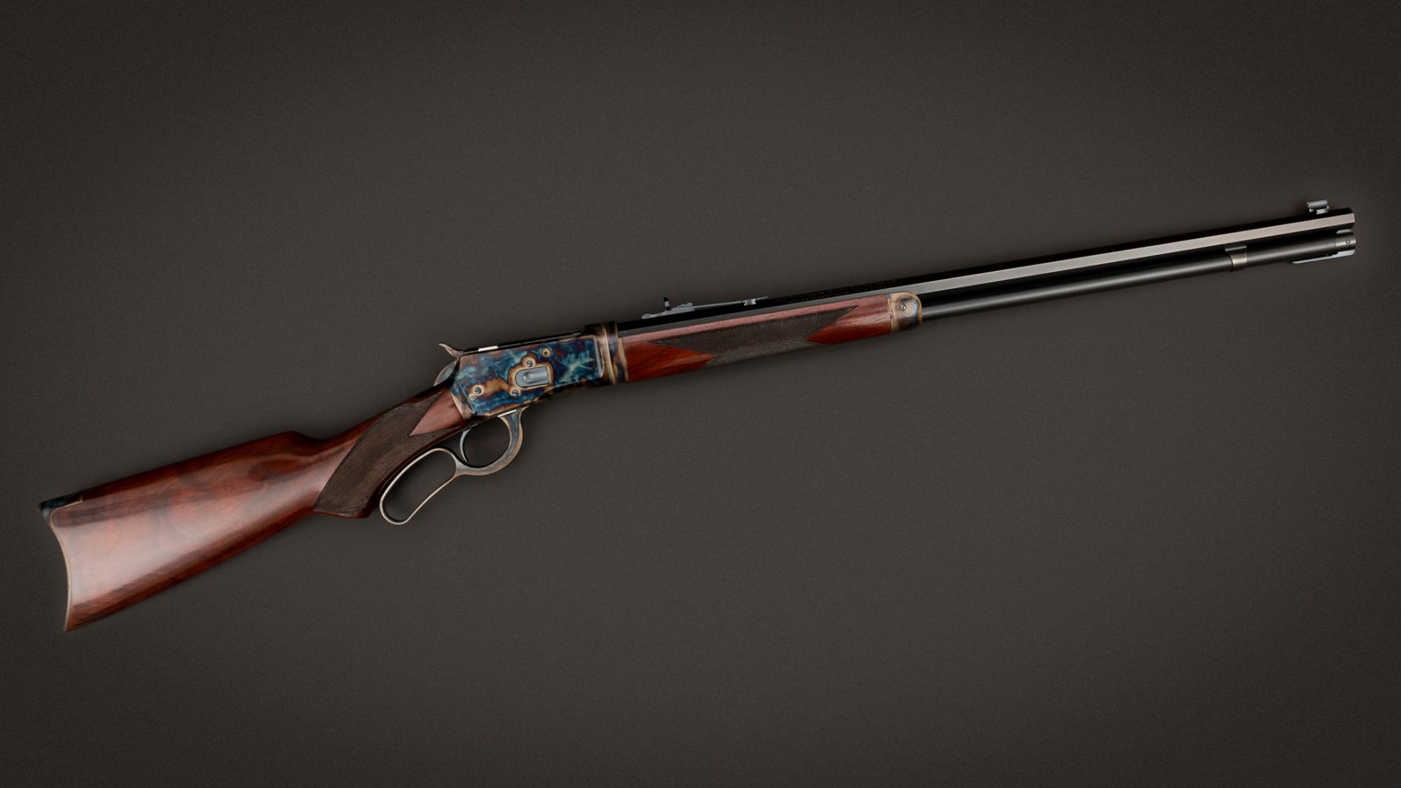 Winchester 1892 Deluxe Takedown featuring museum-grade wood and metal finishes by Turnbull Restoration