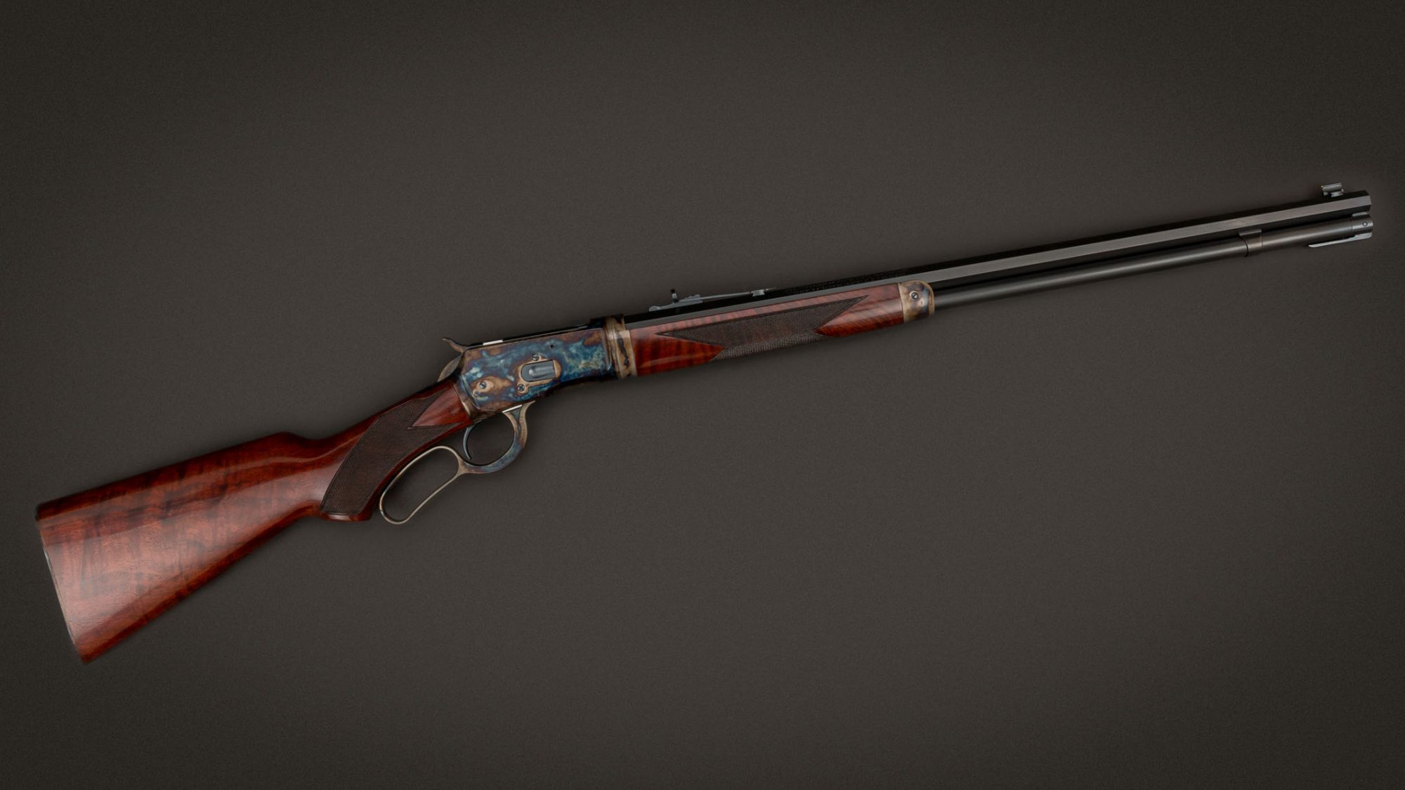 Winchester 1892 Deluxe Takedown featuring museum-grade wood and metal finishes by Turnbull Restoration