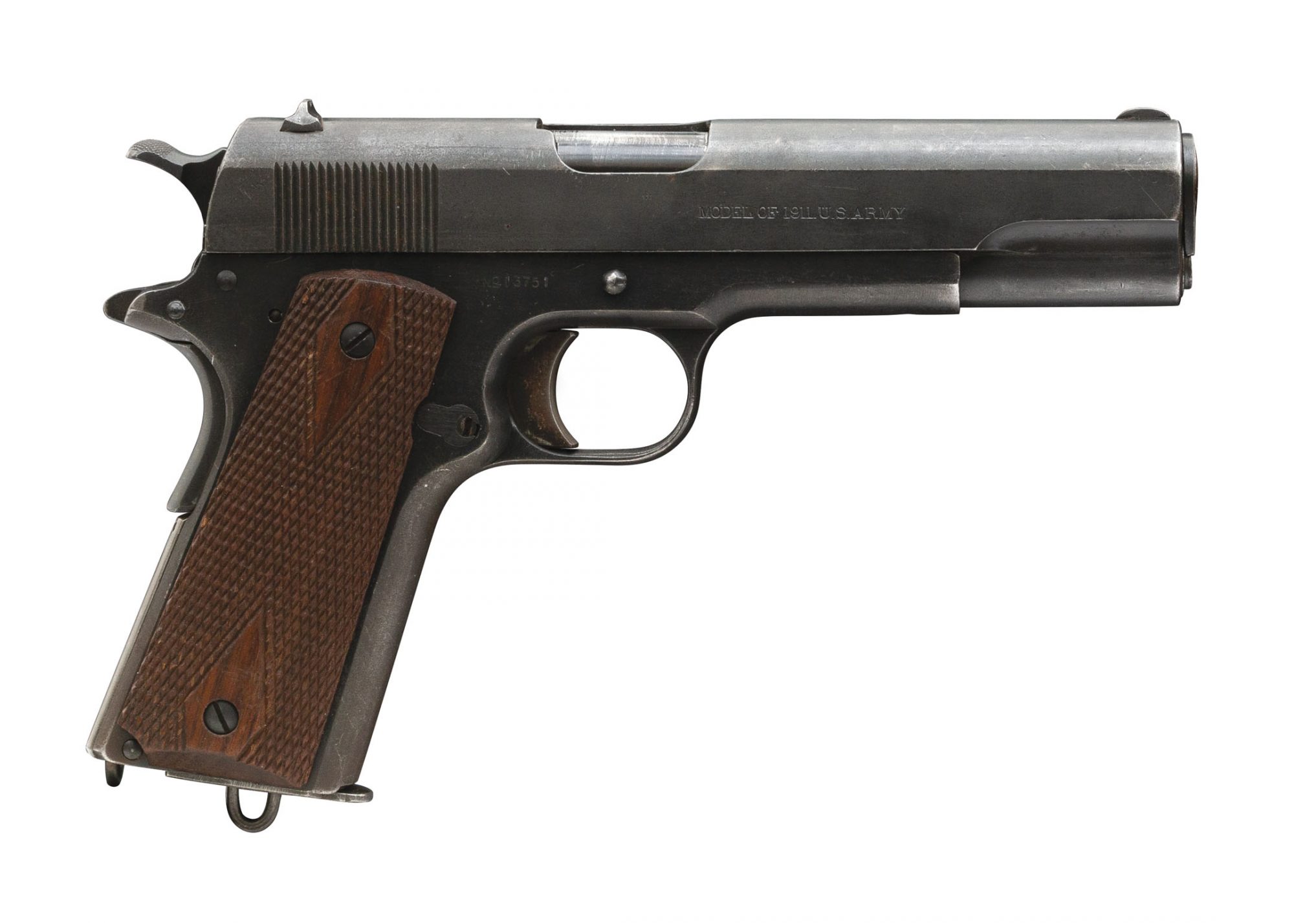 Colt Model 1911 from 1912, before restoration services performed by Turnbull Restoration