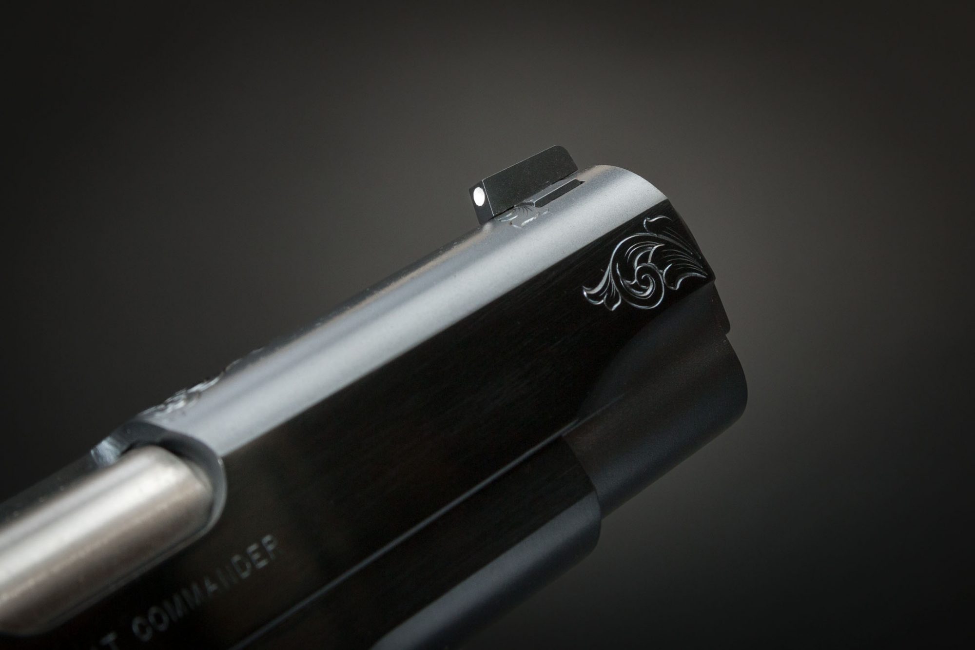 Colt Combat Commander featuring custom engraving and finishes by Turnbull Restoration