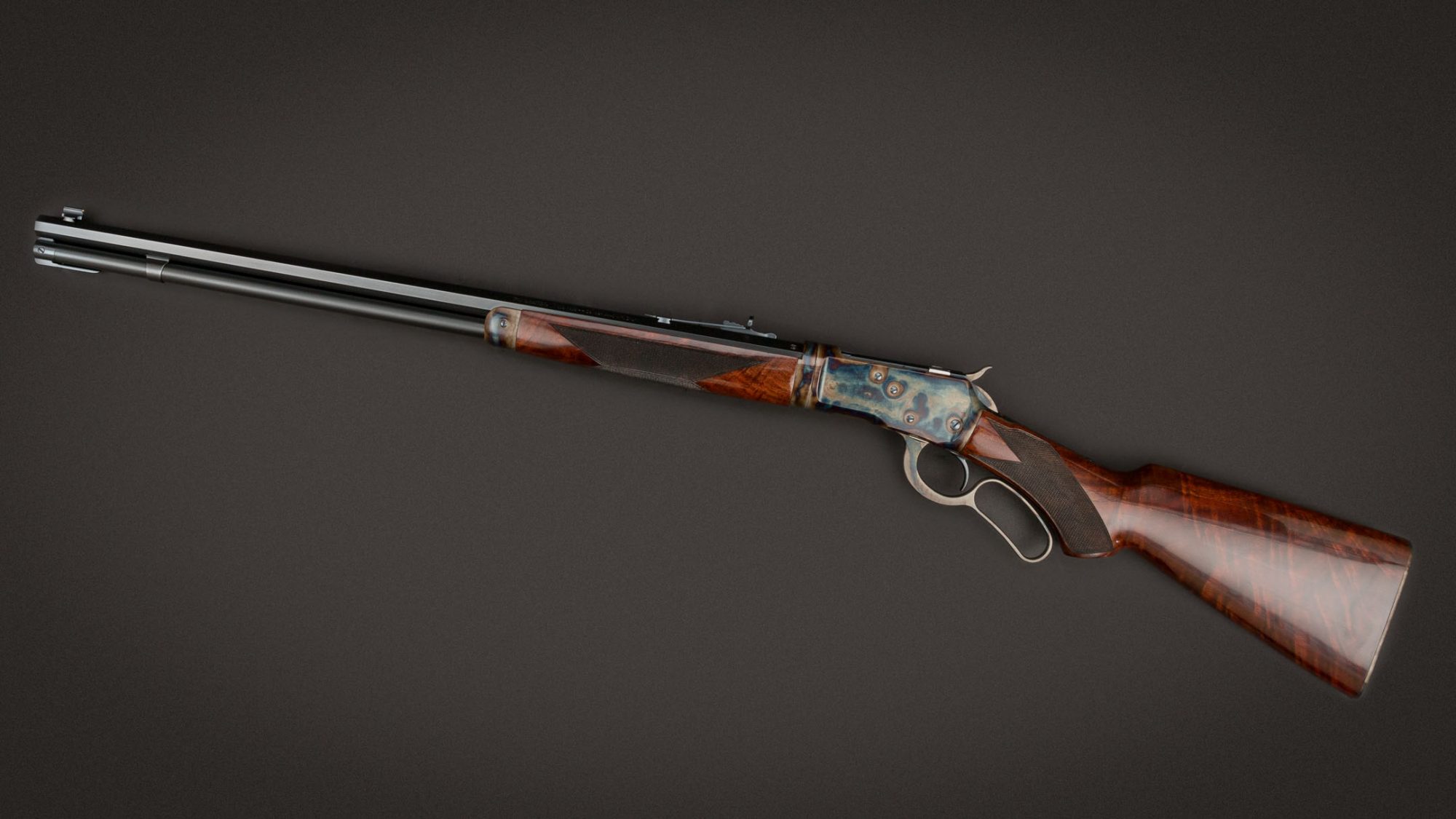 Winchester 1892 Deluxe Takedown featuring museum-grade wood and metal finishes by Turnbull Restoration