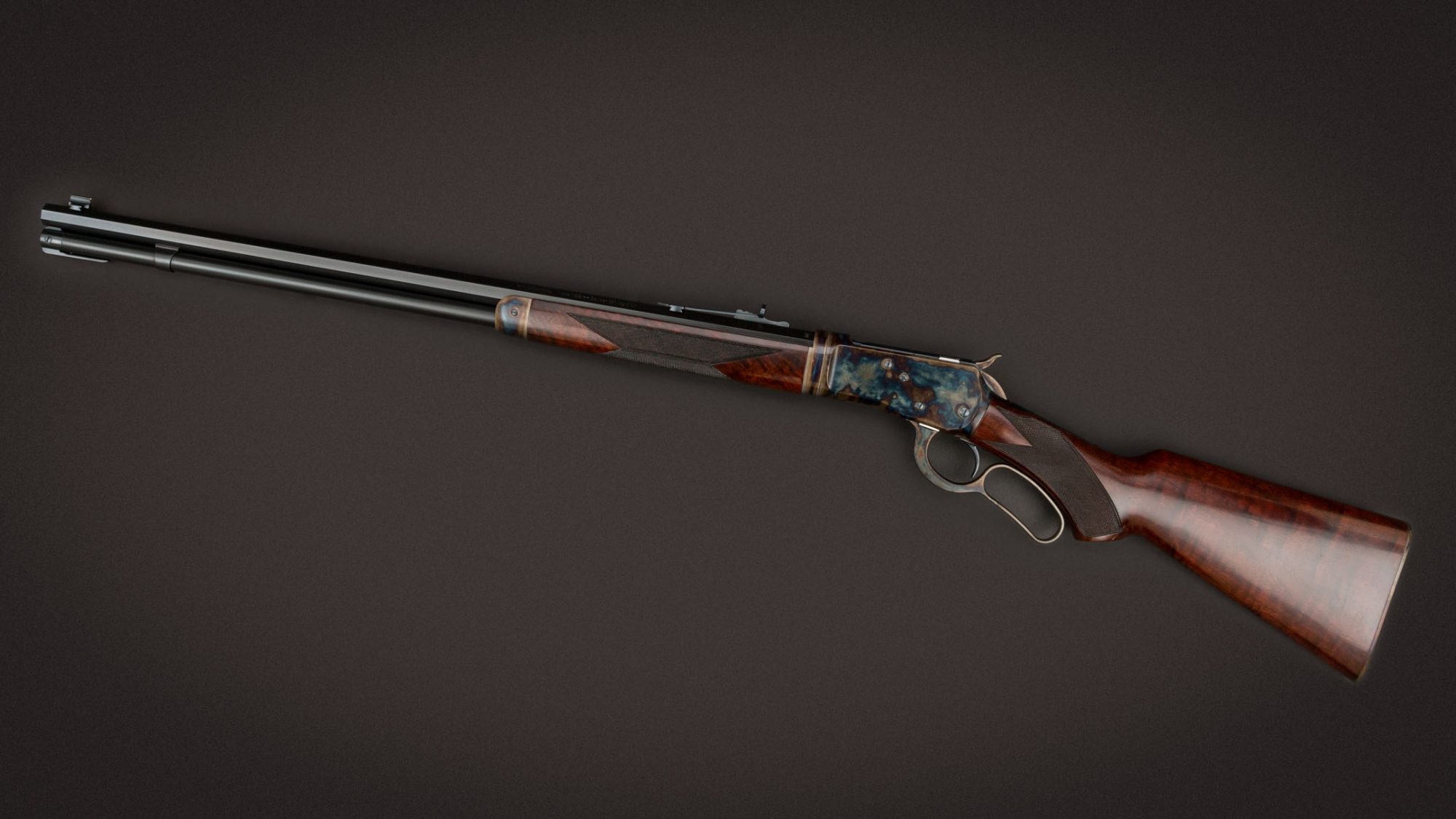 Winchester 1892 Deluxe Takedown featuring museum-grade wood and metal finishes by Turnbull Restoration