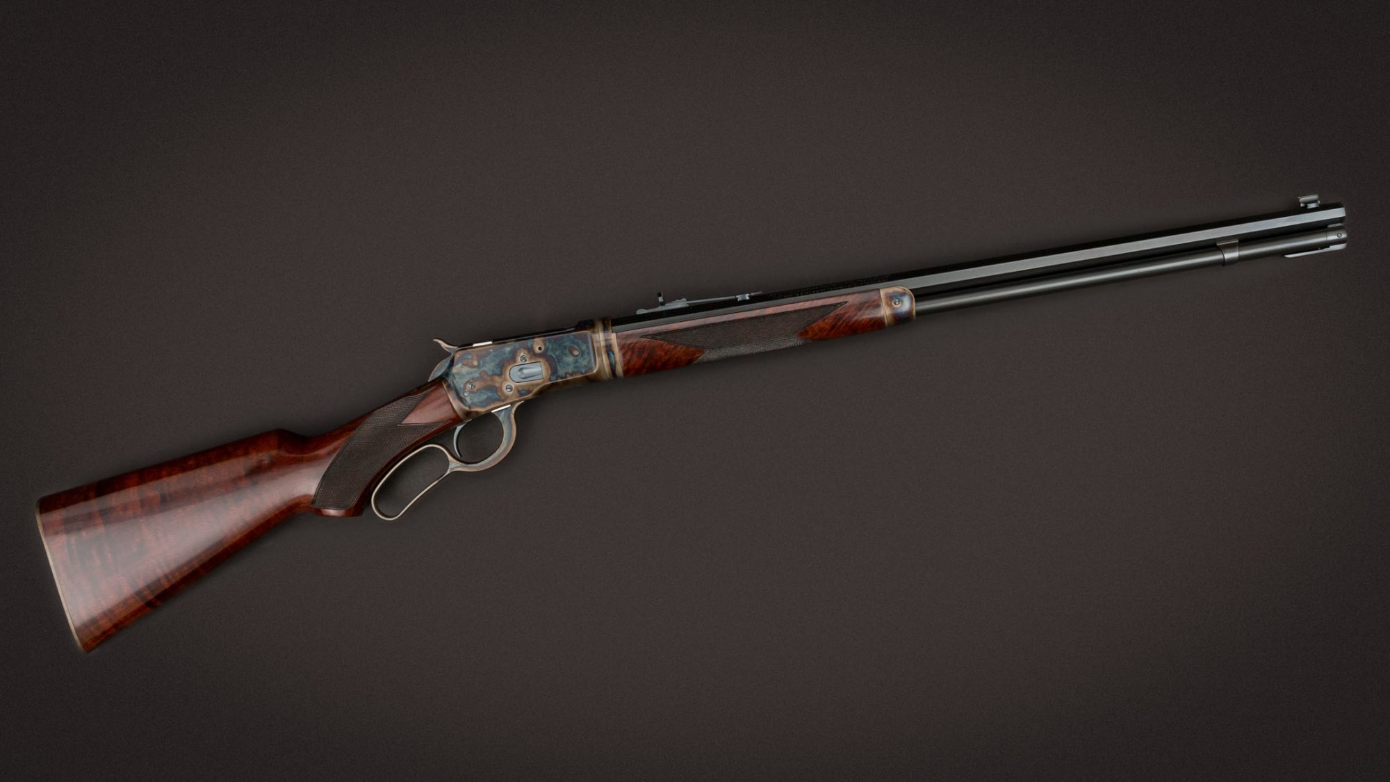 Winchester 1892 Deluxe Takedown featuring museum-grade wood and metal finishes by Turnbull Restoration